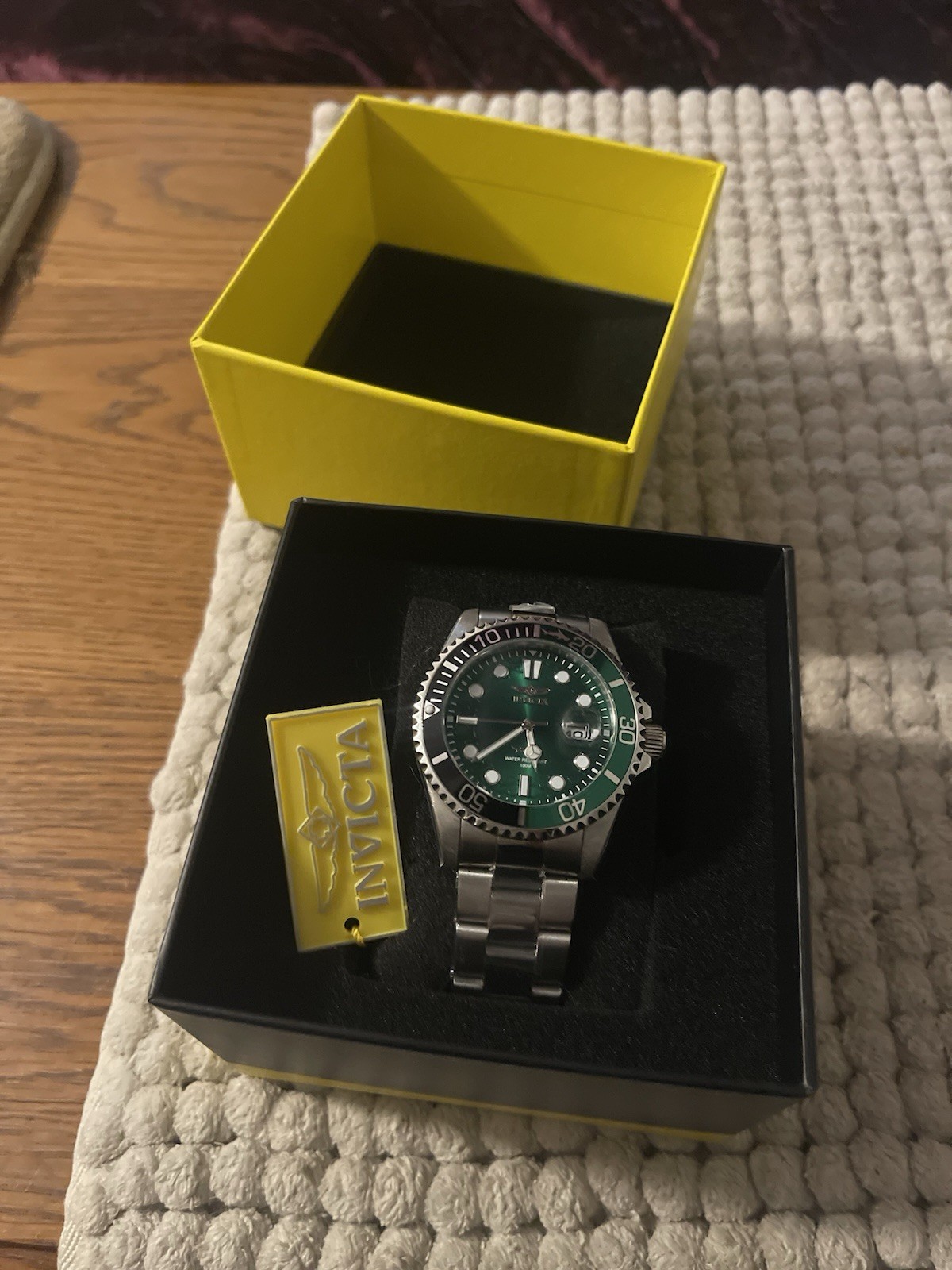 Men’s Invicta Currentwave Watch 43mm Green And Black