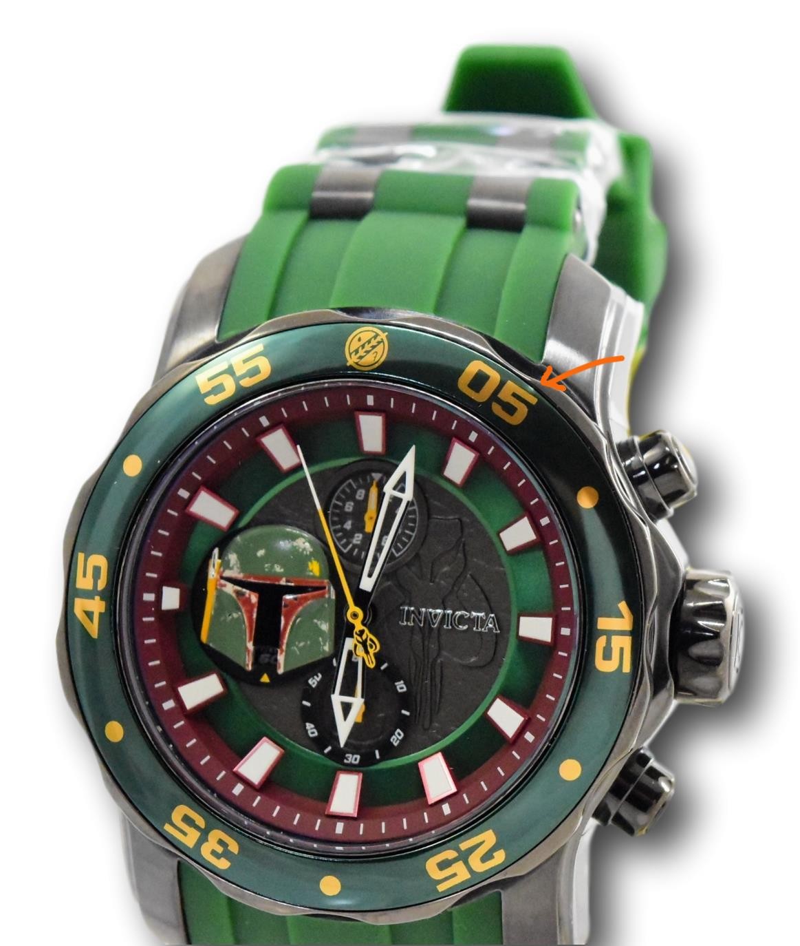 Invicta Star Wars Men’s 48mm Green Boba Fett Limited Ed Chronograph Watch 32527