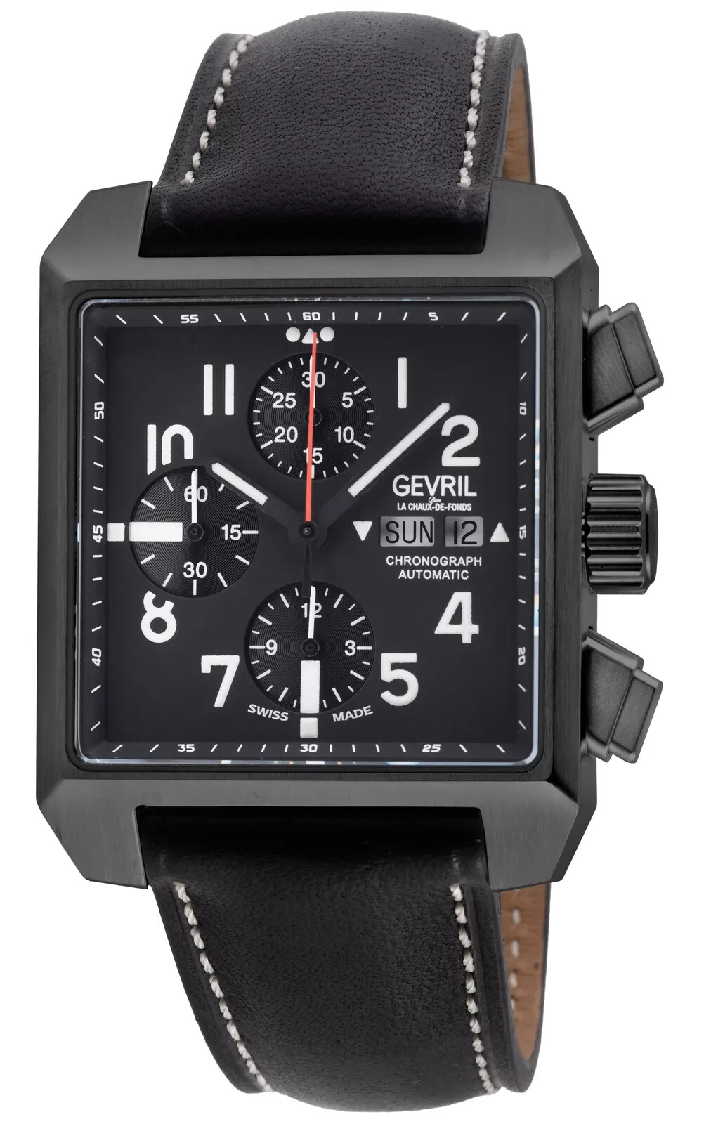 Gevril Men’s Herald Square Swiss Automatic ETA 7750 Chronograph Watch