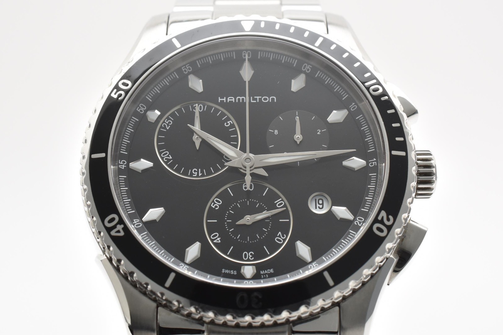 [ MINT w/Box ] Hamilton H375120 Jazzmaster Black Silver Men’s Quartz Watch JAPAN