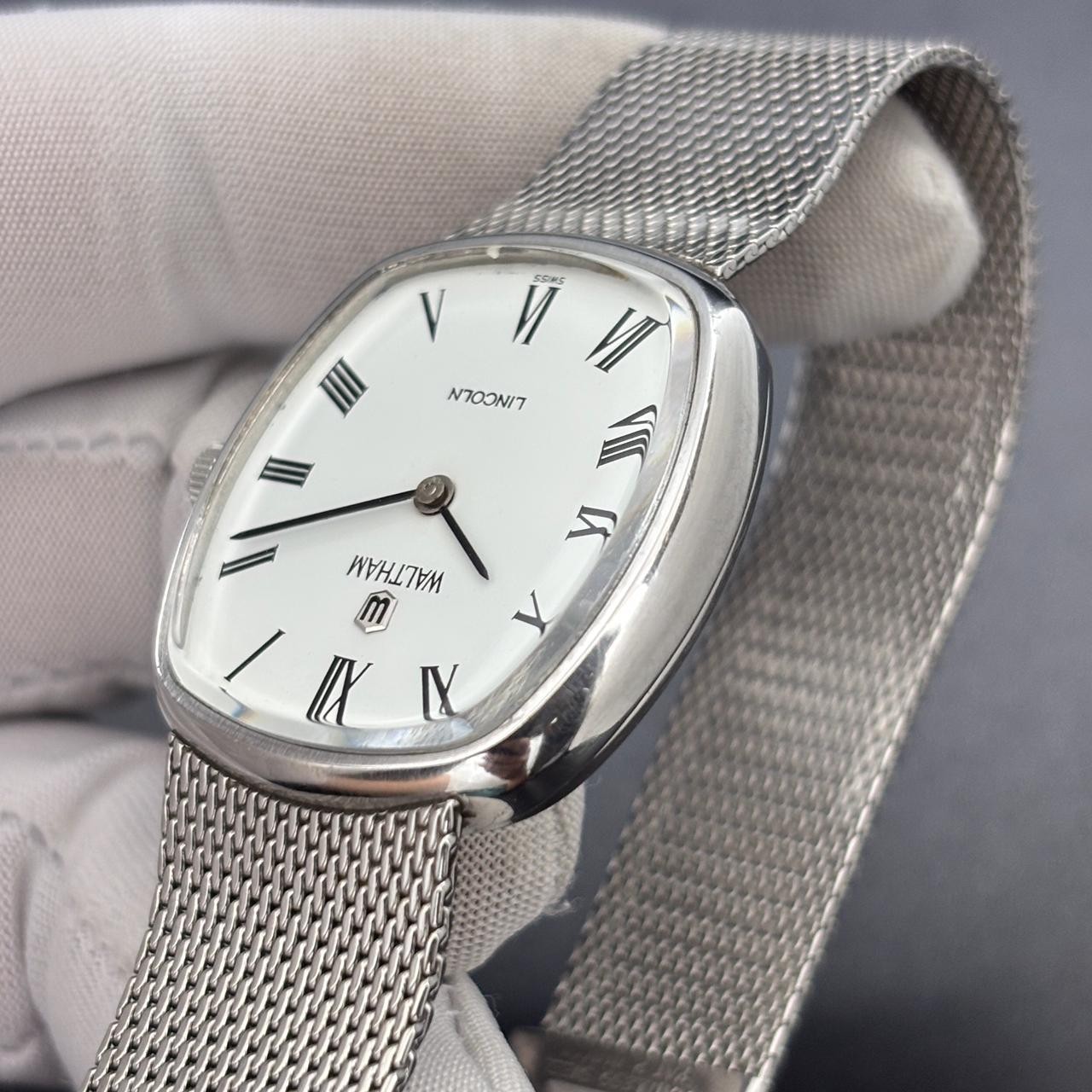 Most Rare!!! Vintage Waltham Lincoln Ellipse Manual Winding Swiss Made Men Watch