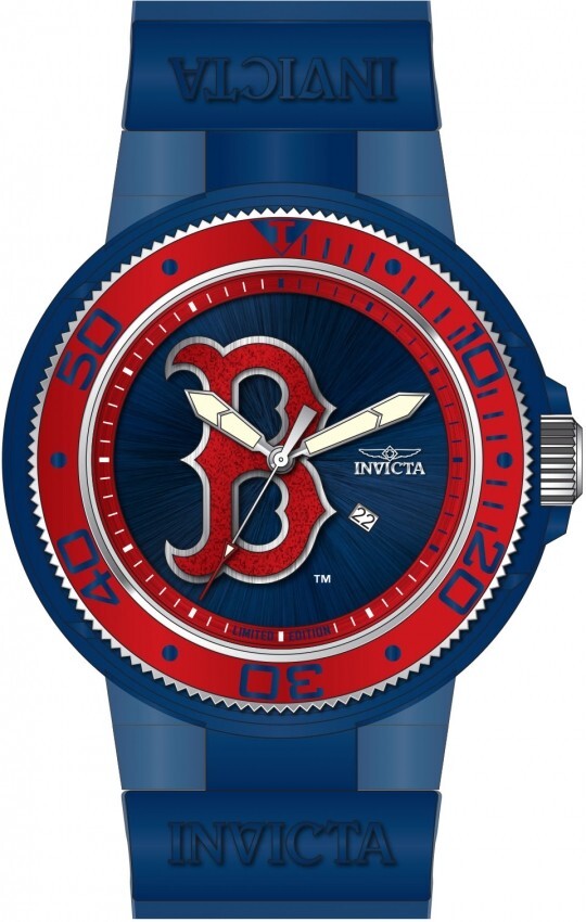 NEW INVICTA 43138 MLB BASEBALL BOSTON RED SOX WATCH QUARTZ ANATOMIC 51.5MM
