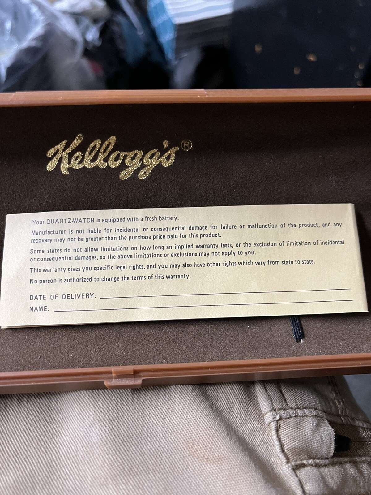 Vintage Kellogg’s Frosted Flakes Tony The Tiger Analog Quartz Watch NOS 1989