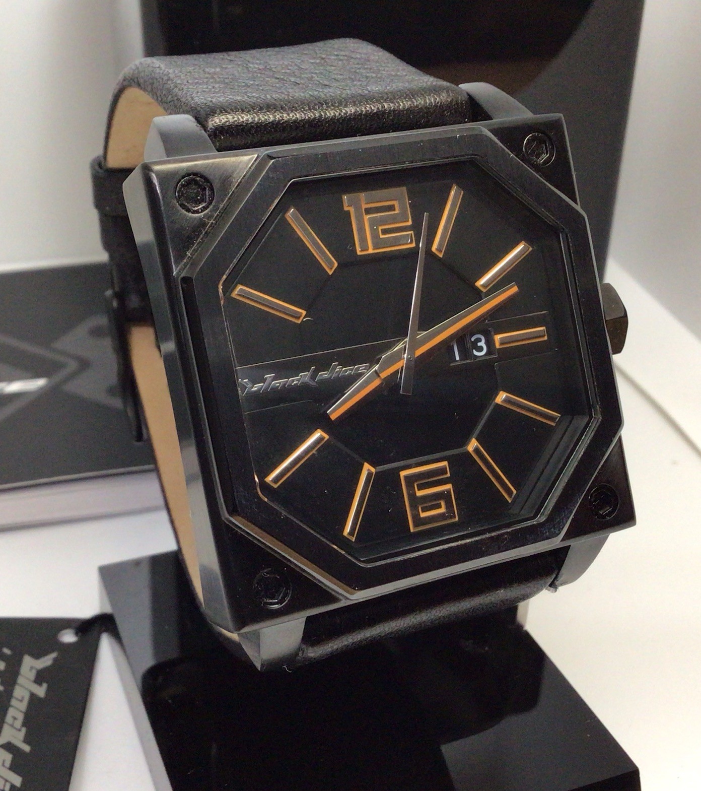 Black Dice Men’s Watch – Swiss Movement, 5ATM