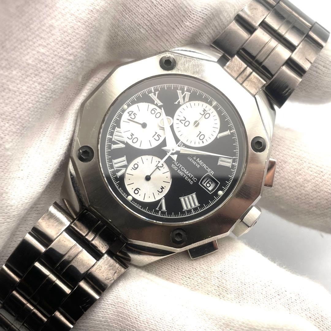 Baume & Mercier Riviera 65541 Automatic Chronograph Diver Date Watch Swiss Made