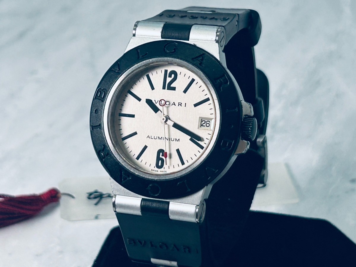 BVLGARI aluminum AL38TA Date Silver Dial Automatic Men’s Watch Fast Shipping