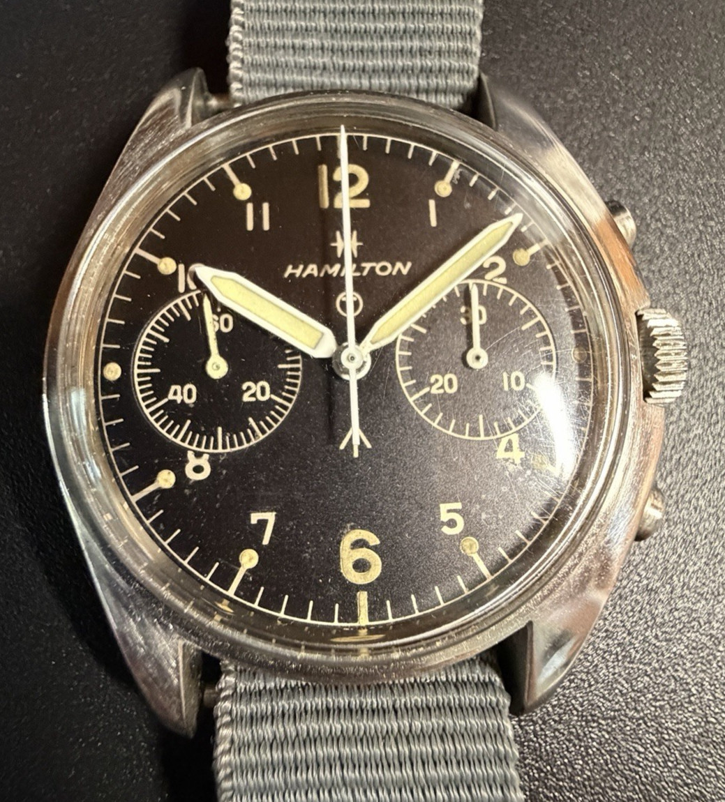 Hamilton Royal Navy Valjoux 7733 Broad Arrow Military Chronograph 0552/924-3306