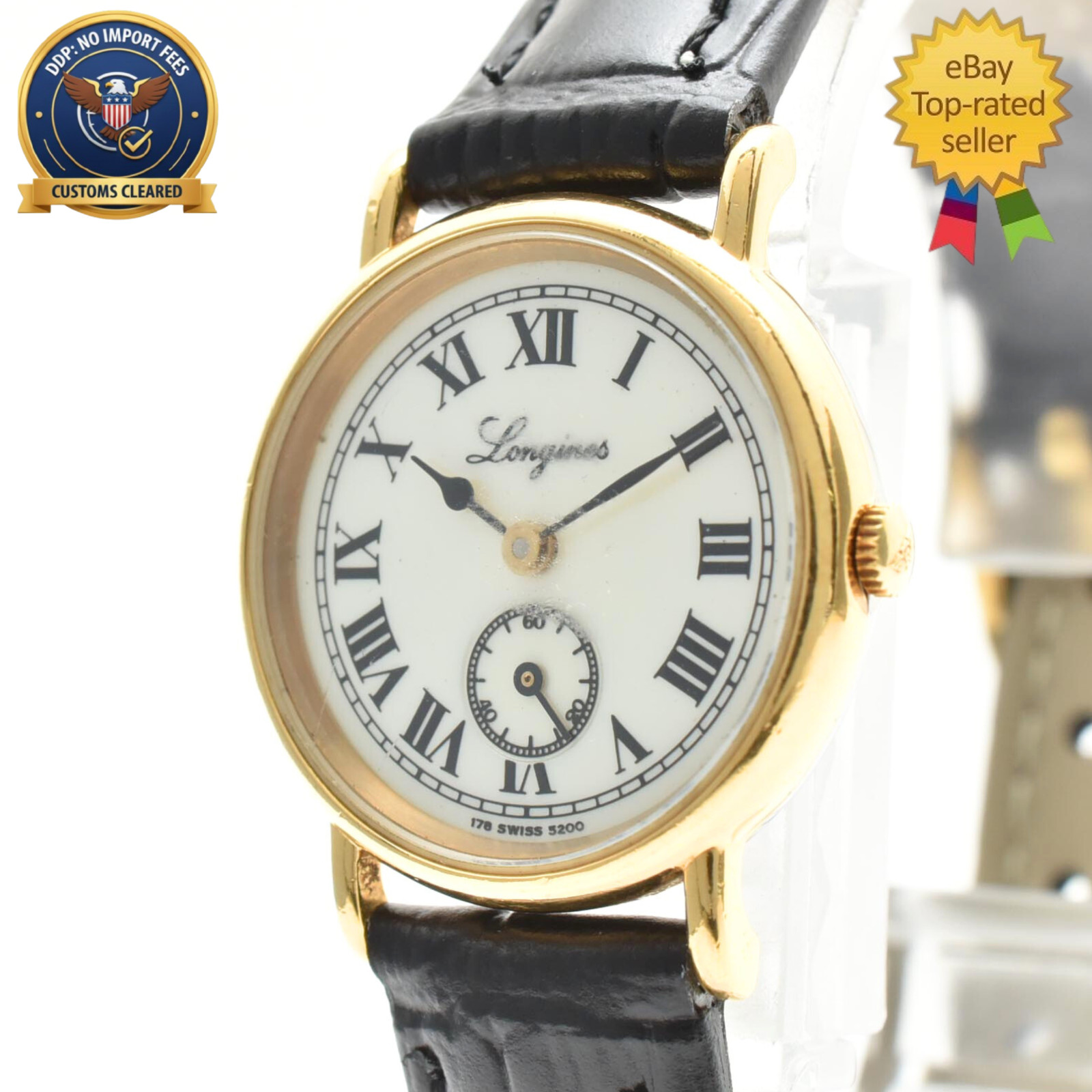 [Exc+5] Longines 178 5200 150th 24mm 7J Ivory Dial Vintage Women’s Quartz Watch