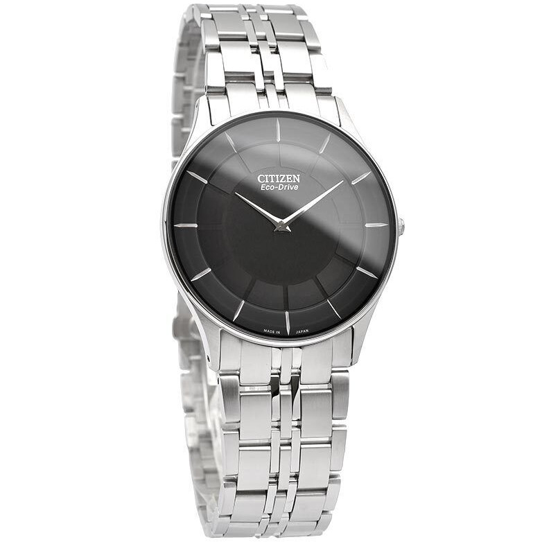 CITIZEN COLLECTION AR3010-65E Ultra Thin Eco-Drive Solar Watch Black Dial 36.2mm