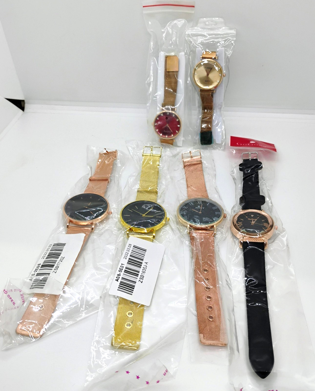 Mixed Lot Of 6 Womens New Watches Various Off Brands, Styles Lot #2