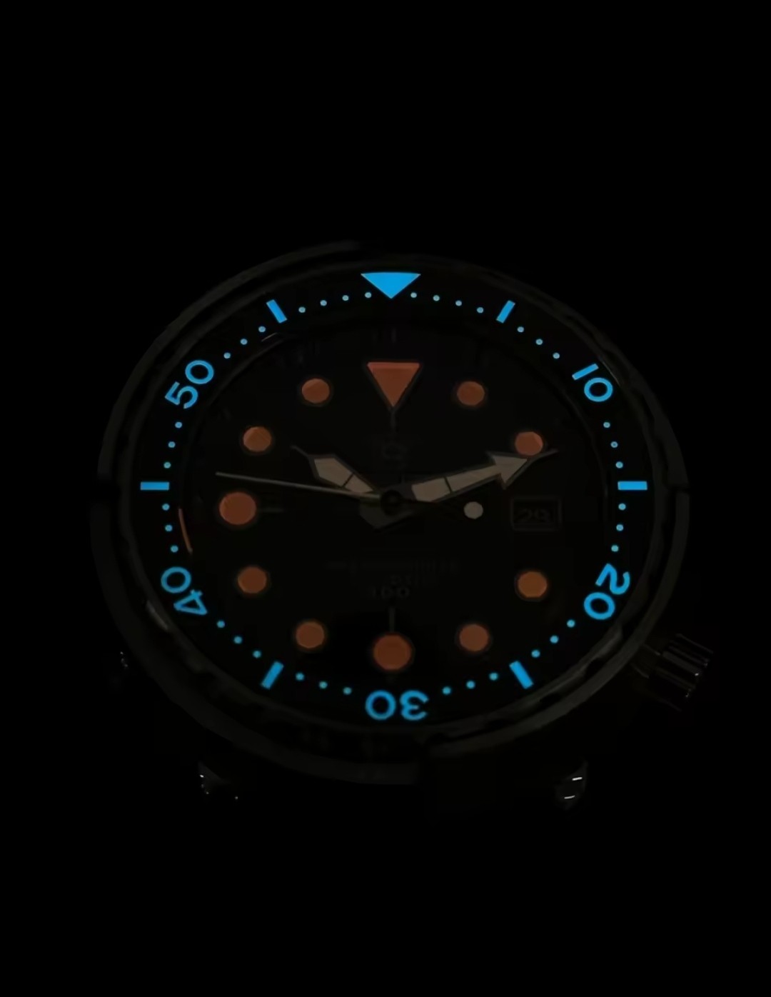 STEELDIVE SD1975 Mens Diver Watch Automatic 300m Seiko NH35 Tuna Black Red New