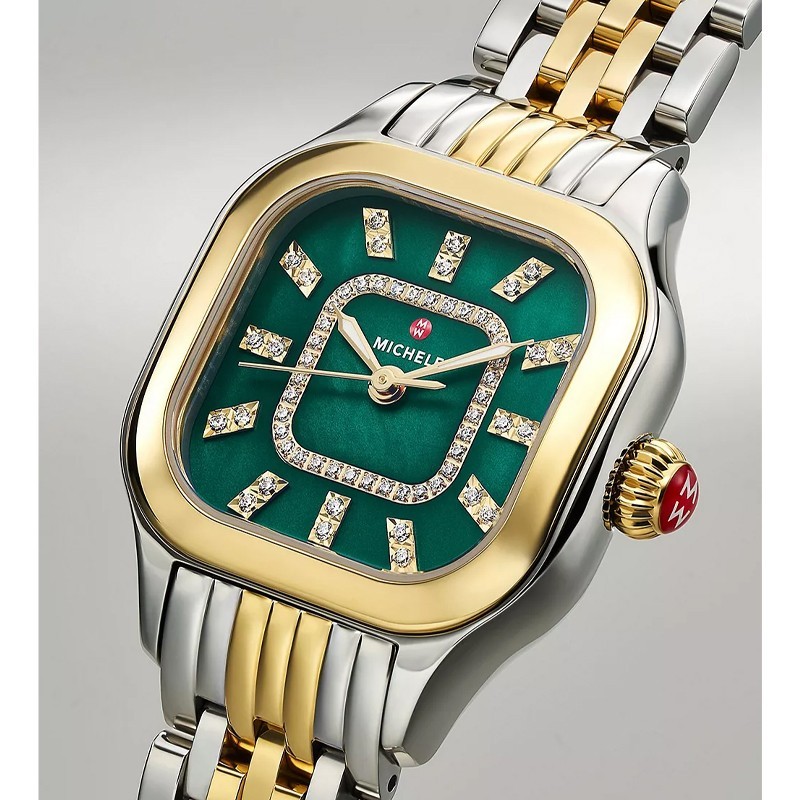 MICHELE Meggie 18K Two-Tone Gold-Plated Diamond 29mm Women’s Watch MWW33B000018