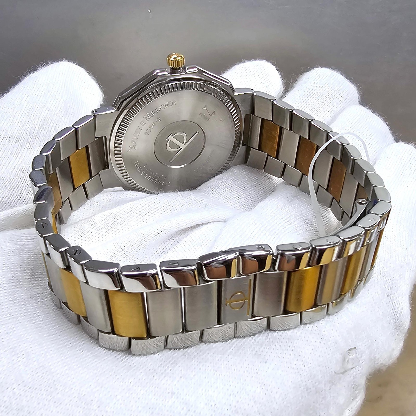 BAUME & MERCIER Riviera 36mm 18K Gold On Steel Watch MOA06660 – STORE DISPLAY