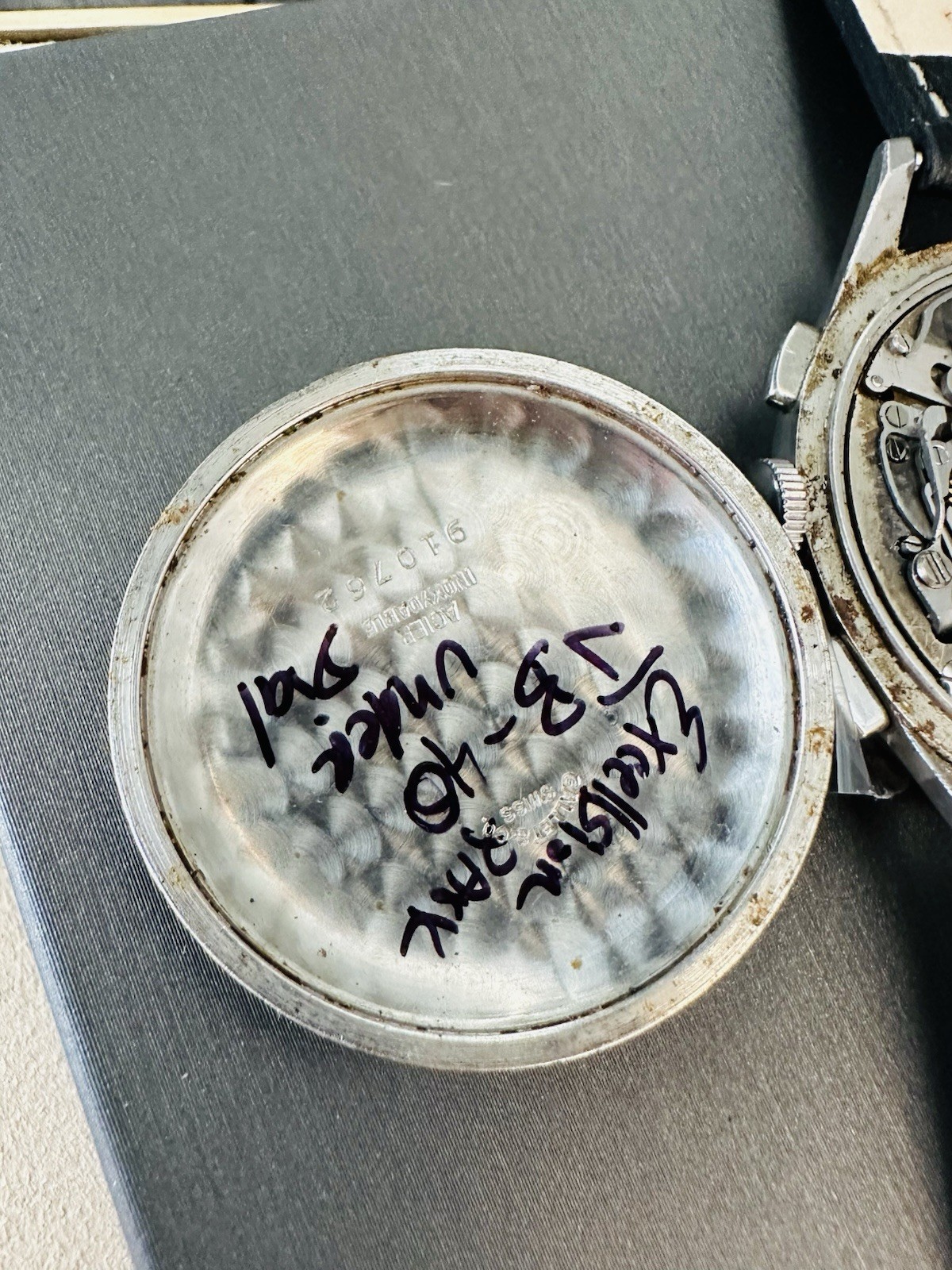 Vintage Stainless Gallet Multichron 12 Chronograph Watch~ 37mm