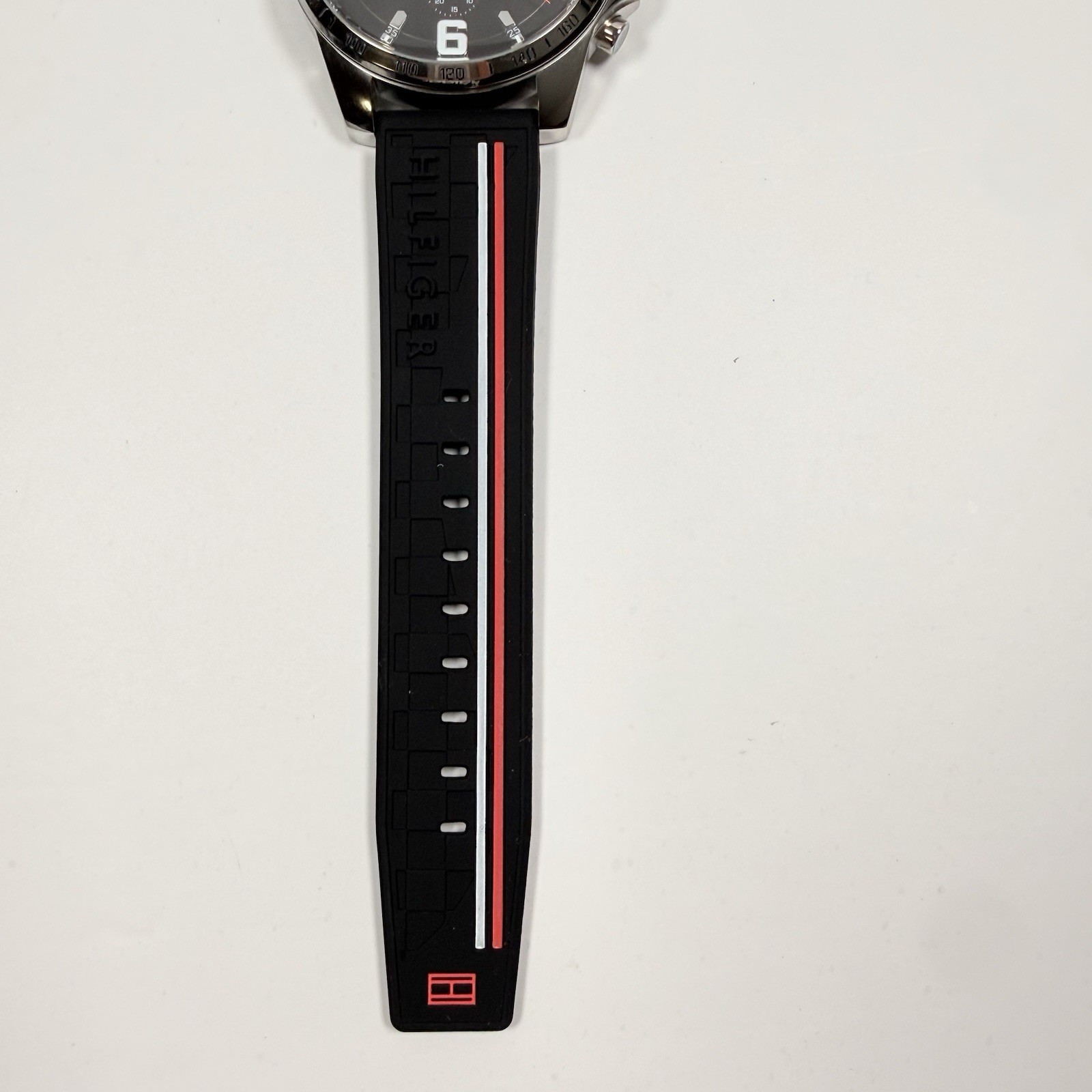 Tommy Hilfiger Decker 1791473 MultiFunction Black Dial Black Strap Men’s Watch