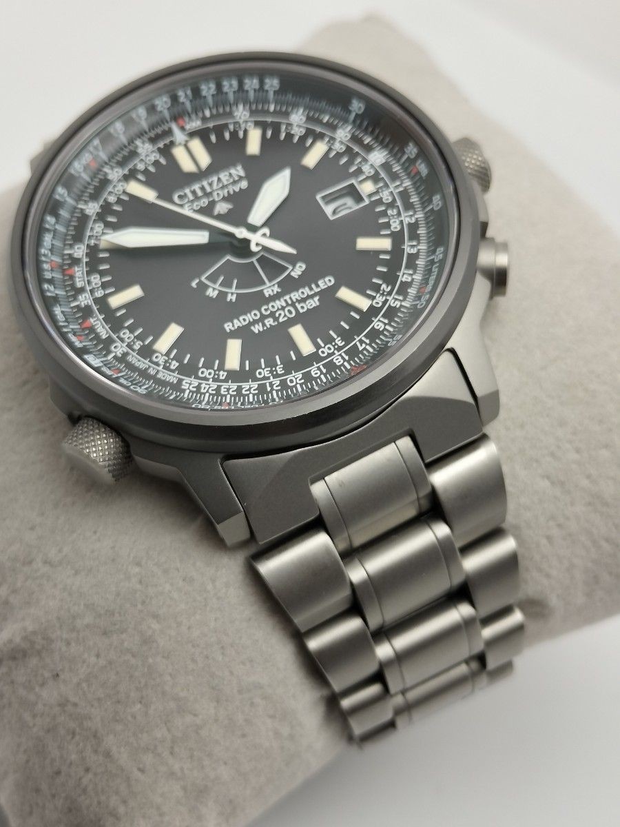 Citizen Promaster H411-T007295 Eco-Drive Radio Titanium Watch