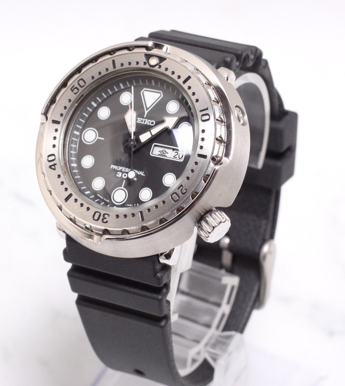 *MINT* SEIKO 7C46-7010 SBBN007 300m Diver Tuna Men’s Quartz Watch From JAPAN