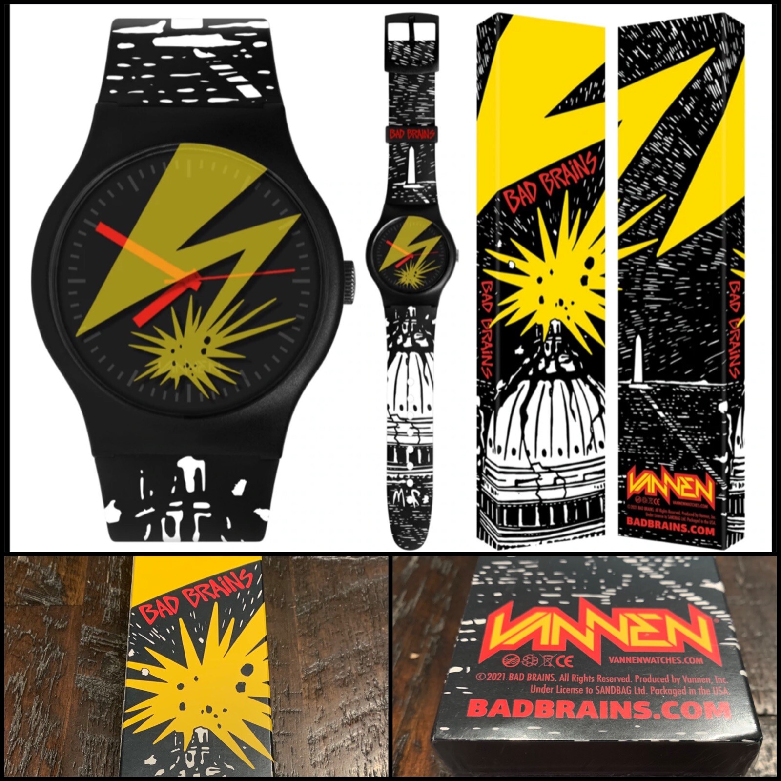 BAD BRAINS Capital Strike Banned In DC VANNEN Watch SEALED Limited to 300-H.R.