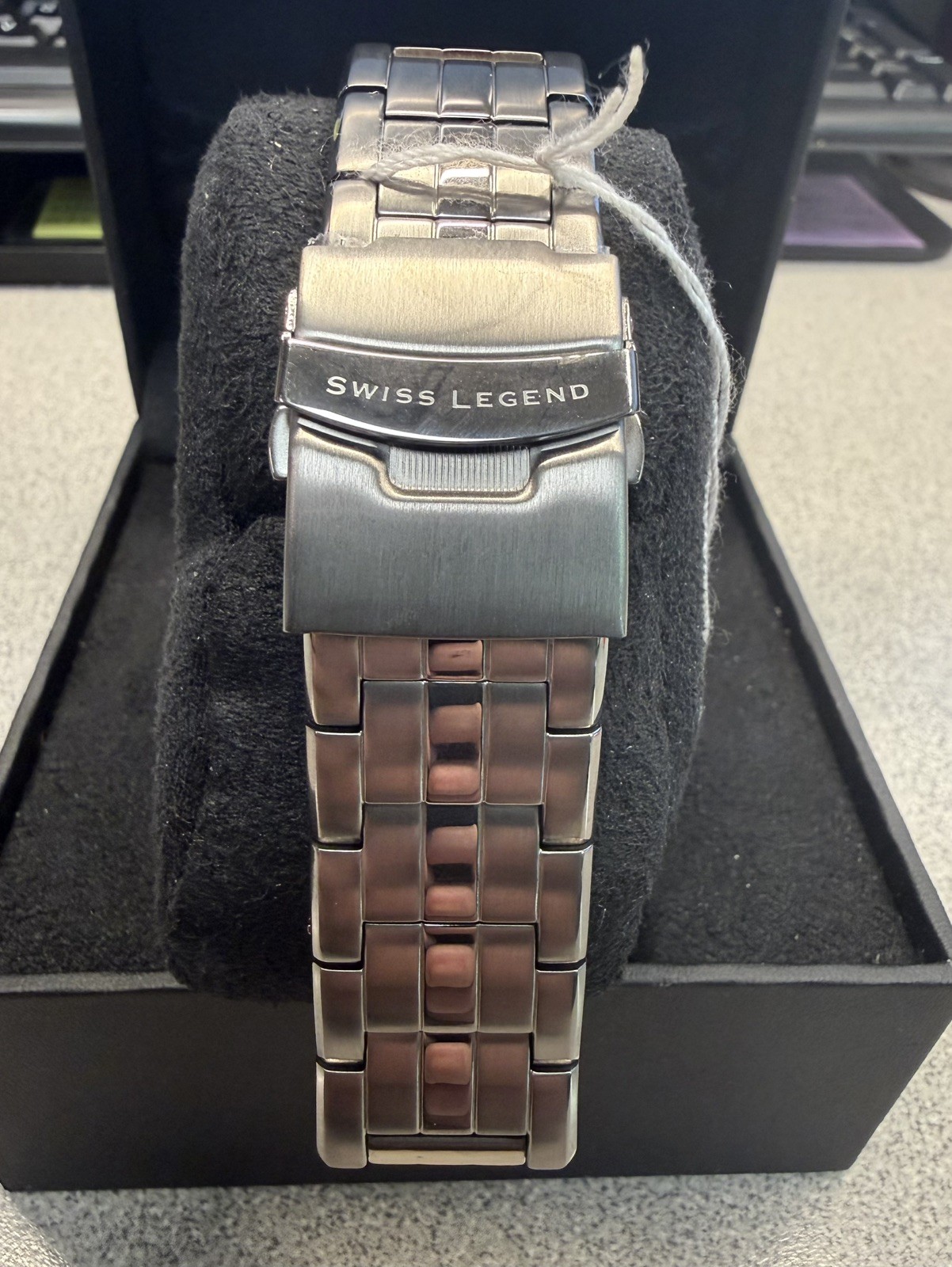 Swiss Legend Gray Neptune Watch – Stainless Steel Bracelet – Never Worn w/ Tags