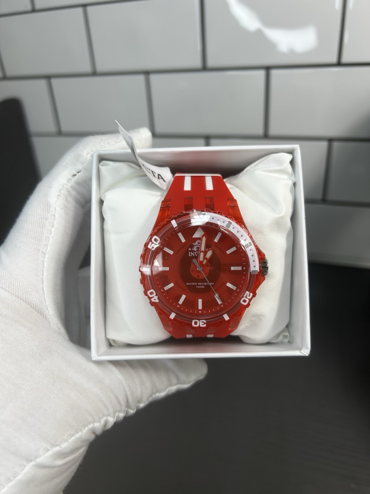Invicta Subaqua Chromamode Men’s Watch – 44mm, Red (69450) 254/255