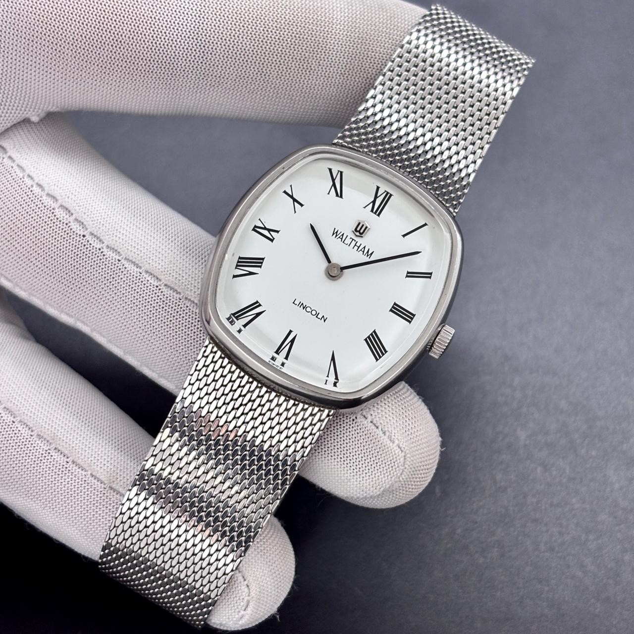 Most Rare!!! Vintage Waltham Lincoln Ellipse Manual Winding Swiss Made Men Watch