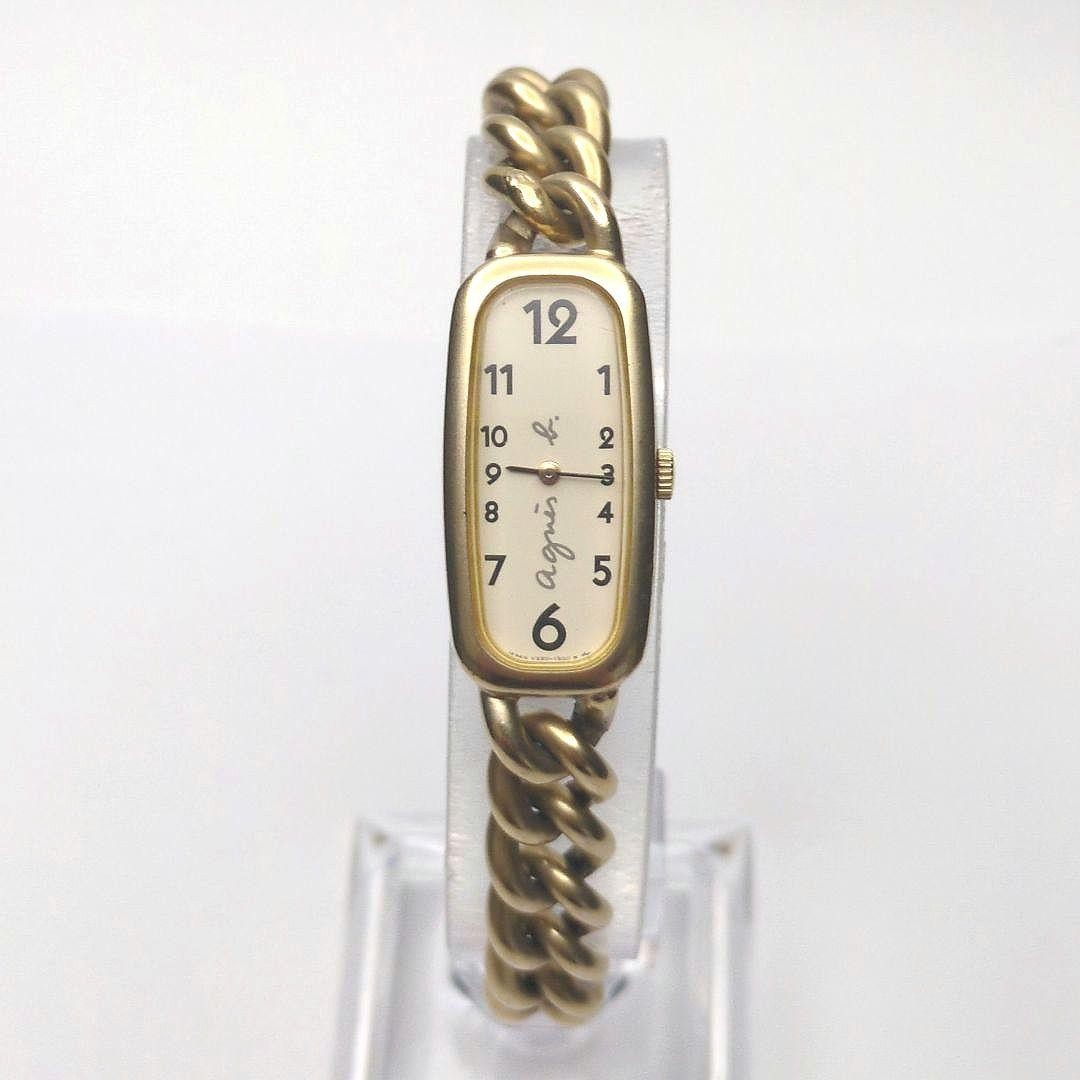 agnes b Chain Braceket Watch V220-6040