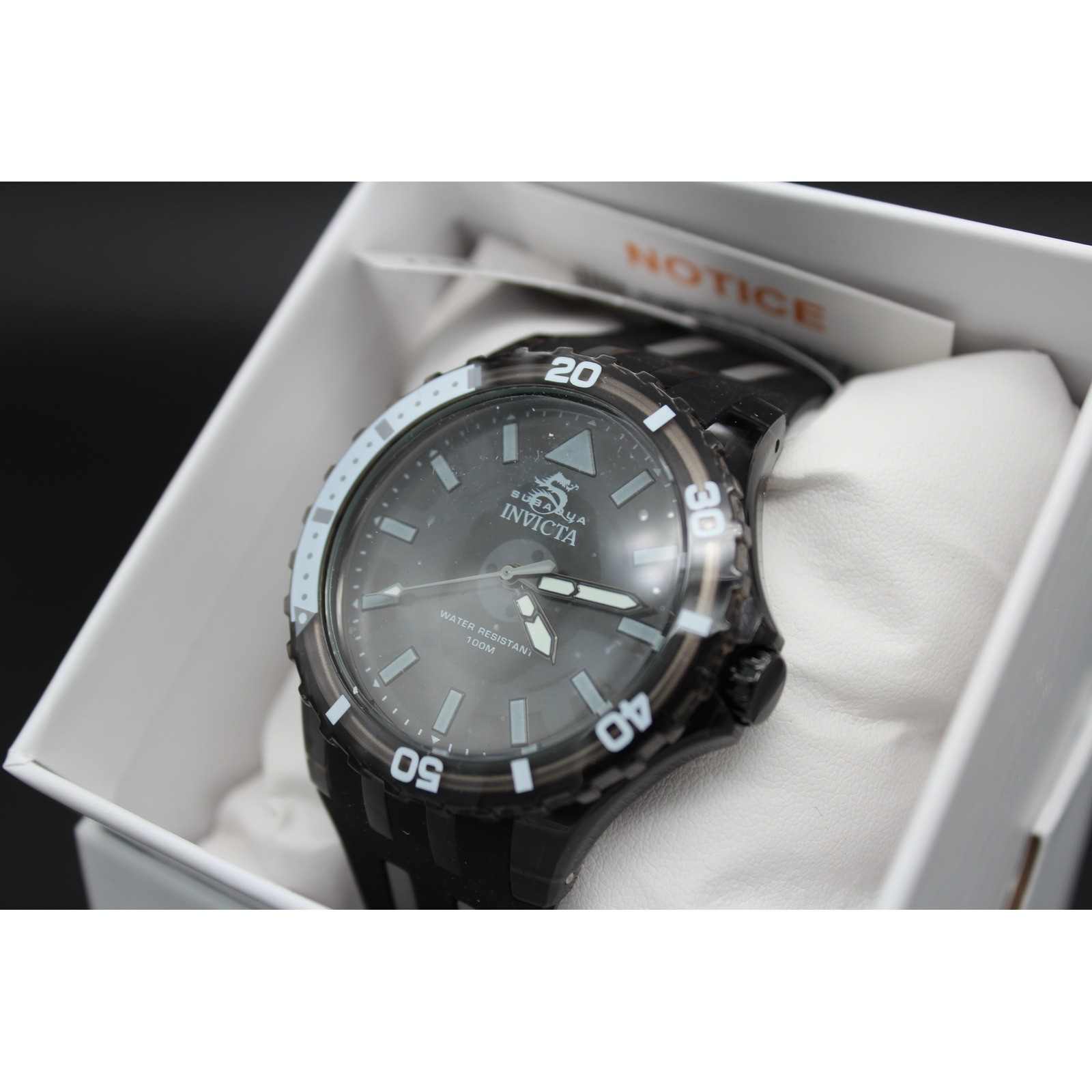 Invicta Subaqua Quartz Watch 100M Water Resistant Silicone Strap 69447 69449