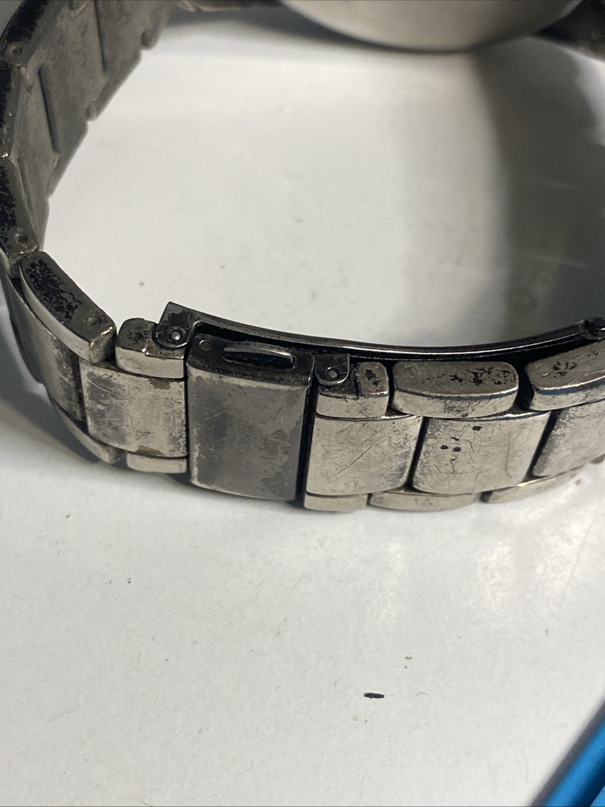 Men’s Watch FMDAL924 Unbranded Metal Band New Battery Preowned