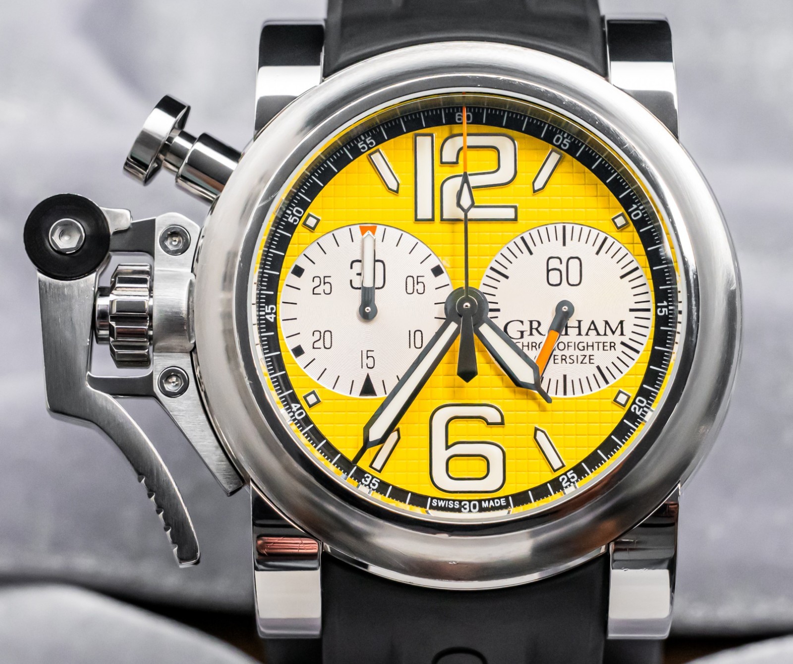 Graham Chronofighter Oversize Yellow Ranger 47mm Yellow Dial 2OVAS.Y01A.K10B