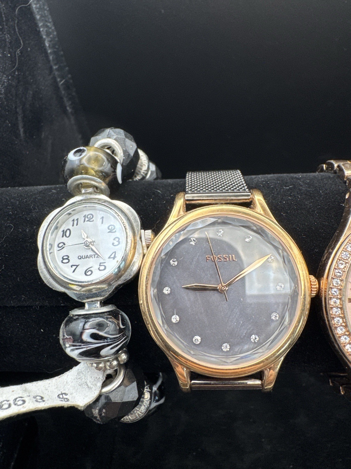 Women’s Watch Lot (7) Fossil Relic Isaac Mizrahi Rampage – Parts/Repair Untested