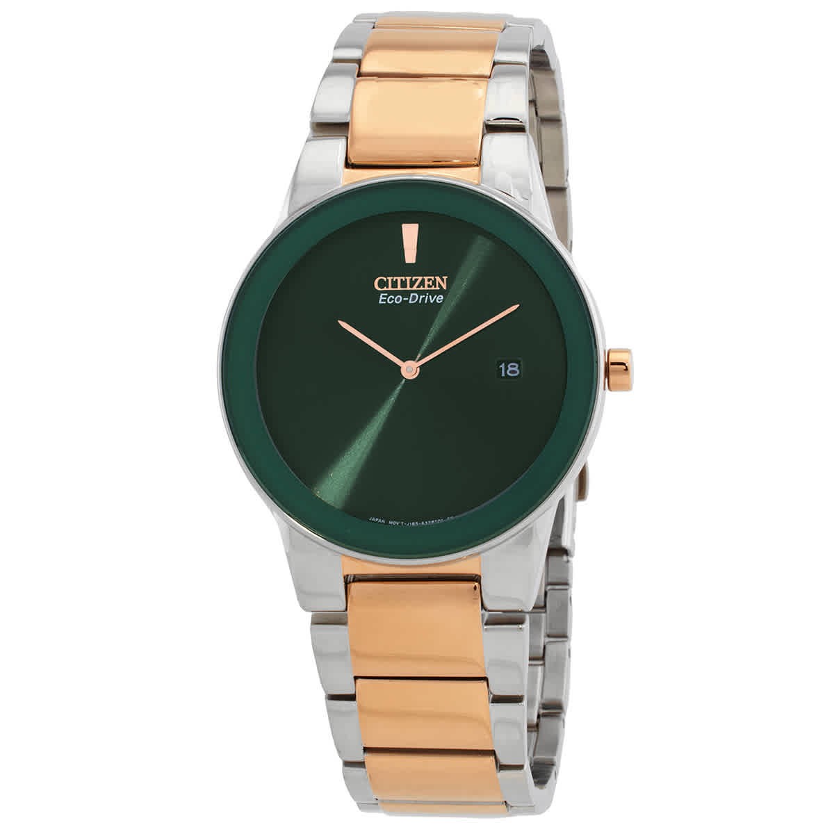 Citizen Eco-Drive Green Dial Two-Tone Men’s Watch AU1064-85X