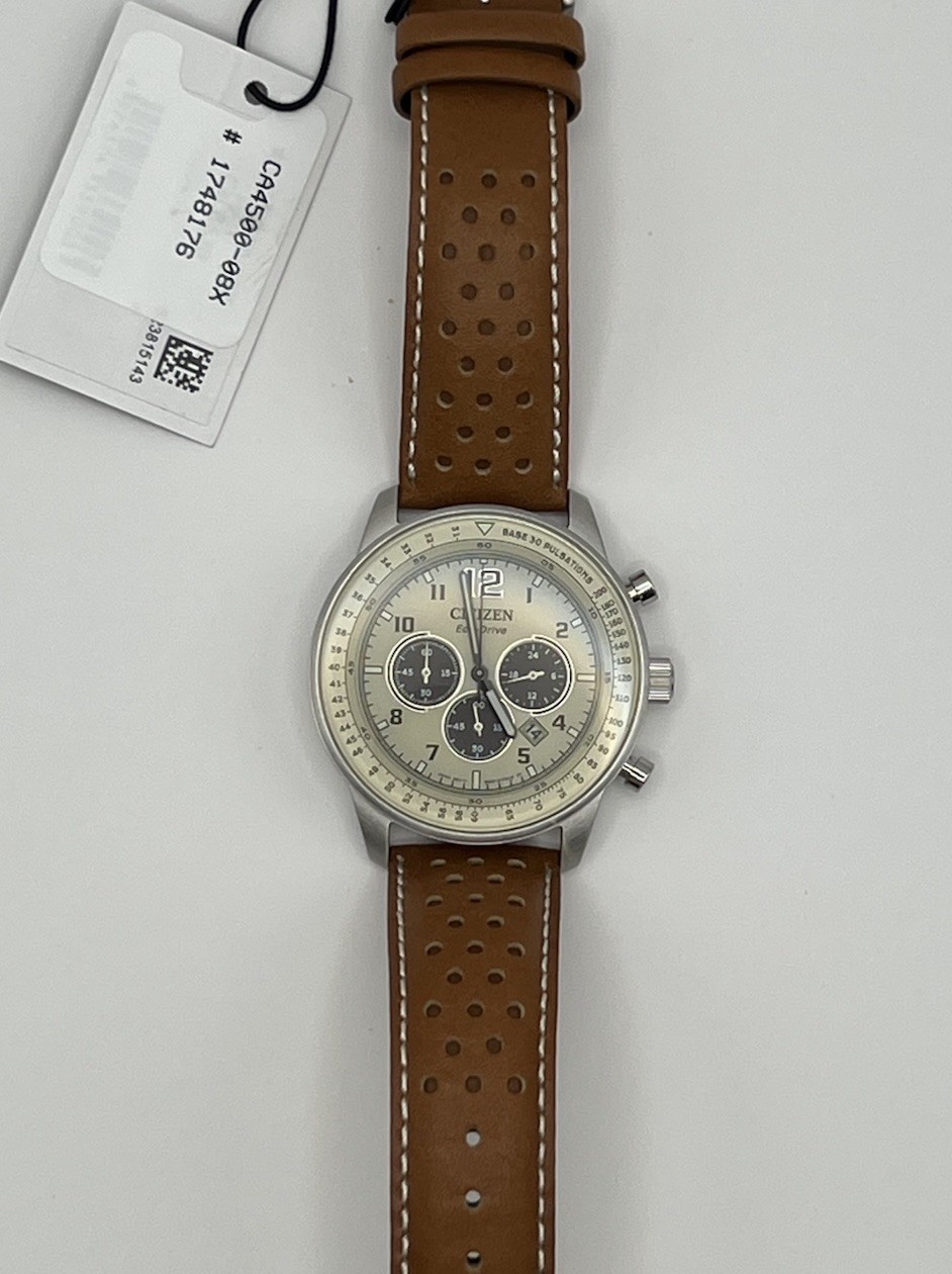 Citizen Men’s Chronograph Eco-Drive Stainless Steel Watch CA4500-08X