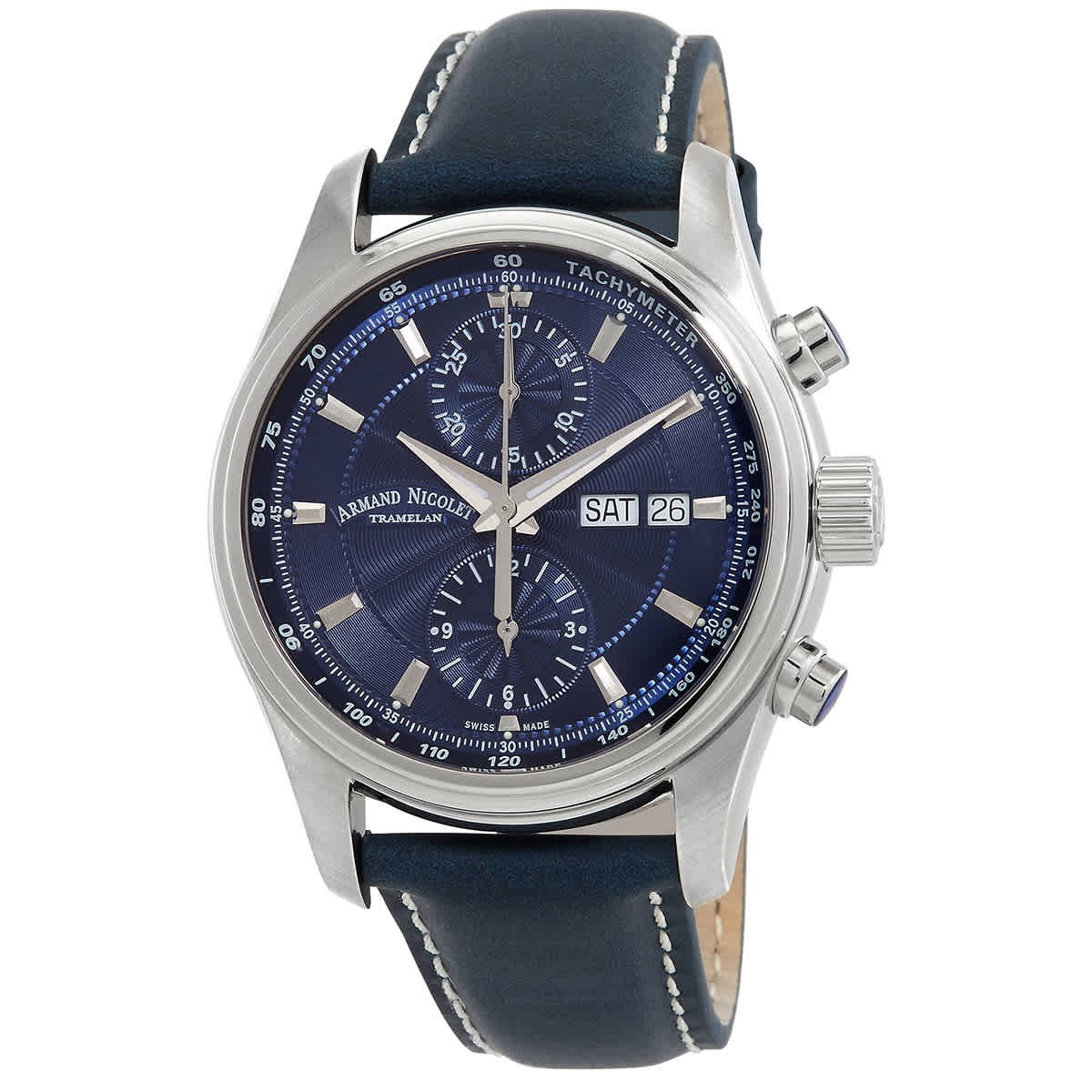 Armand Nicolet MH2 Chronograph Automatic Blue Dial Men’s Watch A647A-BU-P140BU2