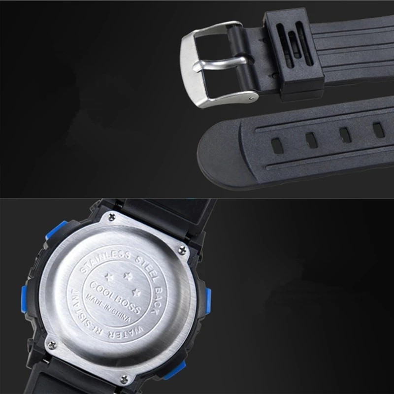 Kids LED Digital Watch Colorful Waterproof Alarm watch Boys Girls Luminous Wrist