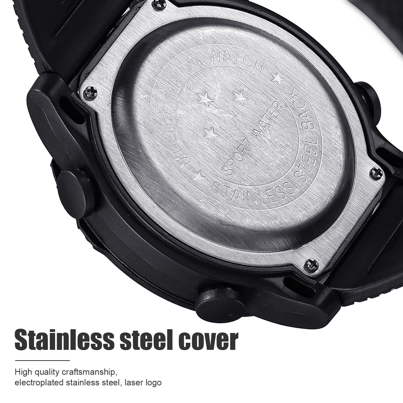 Men Digital Sports Watch Military Tactical LED Backlight Wristwatch Waterproof