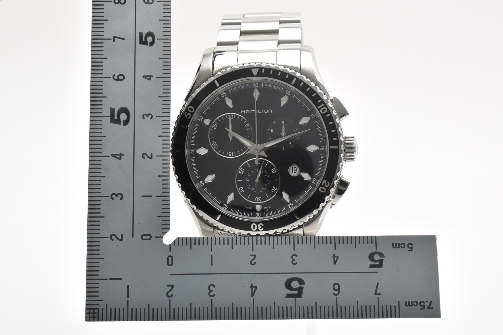 [ MINT w/Box ] Hamilton H375120 Jazzmaster Black Silver Men’s Quartz Watch JAPAN