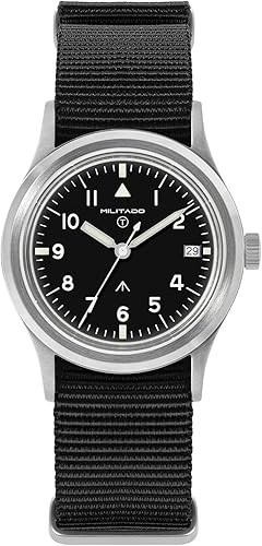 TACTICAL FROG Militado 36mm Field Watch VH31 Japan Movement Military Men