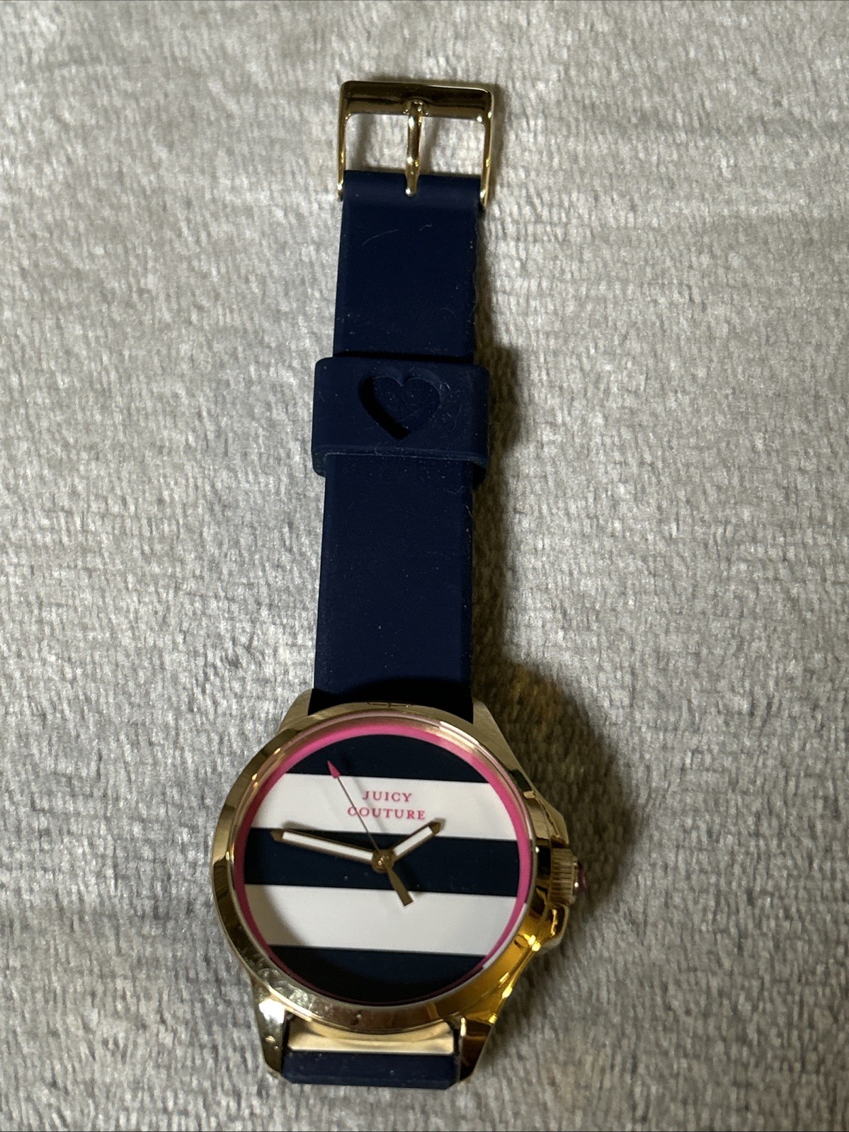 Juicy Couture Jet Setter Watch Women 40mm Gold Tone Blue White