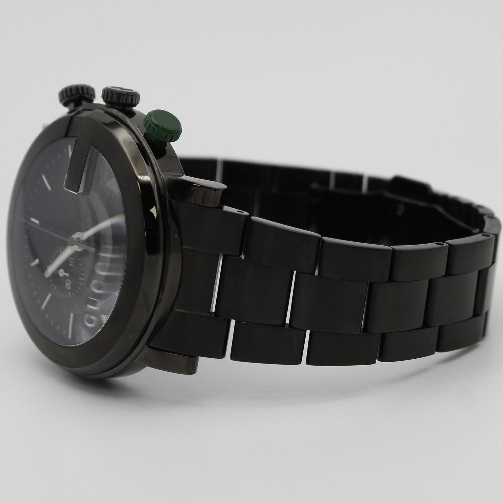 Gucci G-Chrono Black Dial PVD Stainless Steel Quartz Mens Watch YA101331