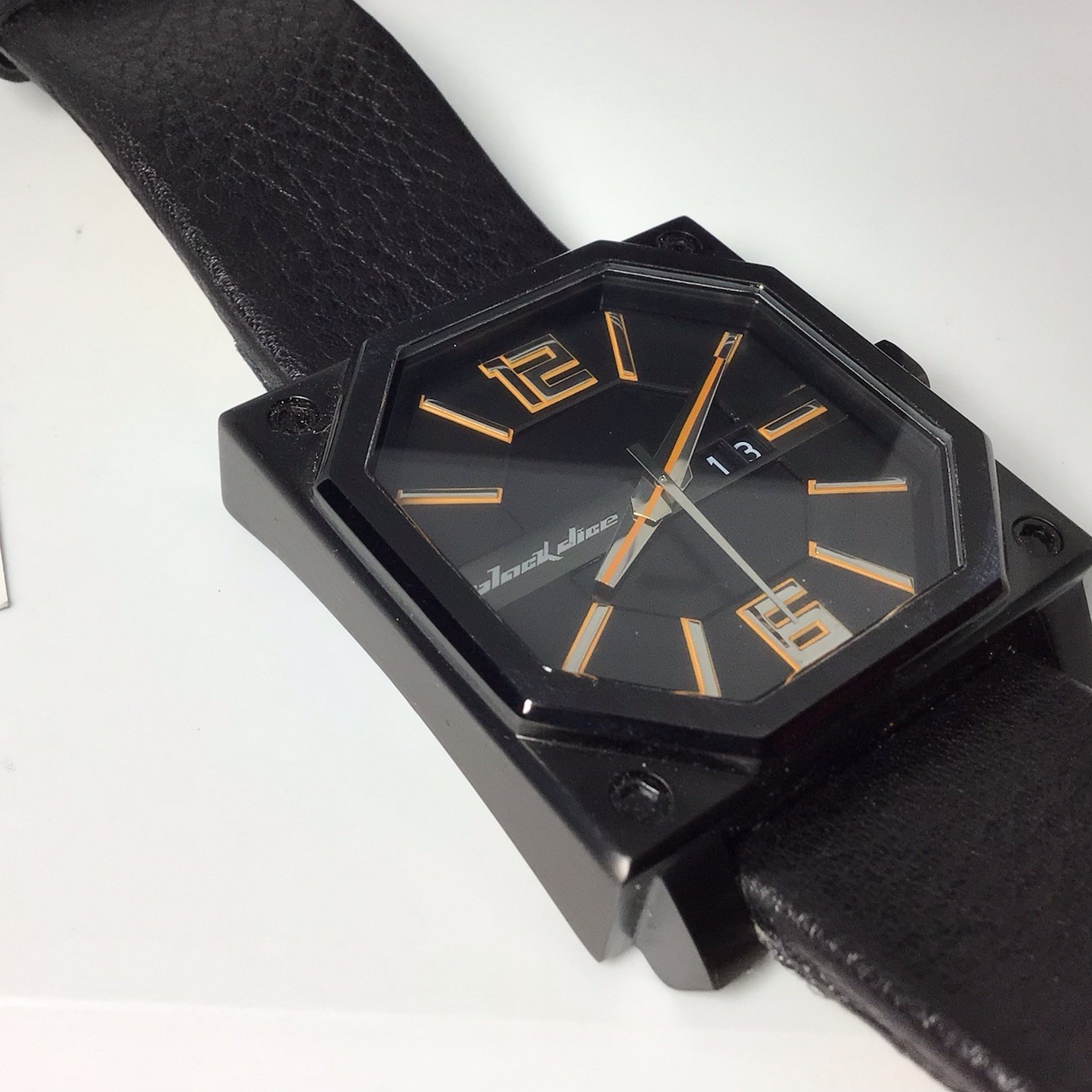 Black Dice Men’s Watch – Swiss Movement, 5ATM