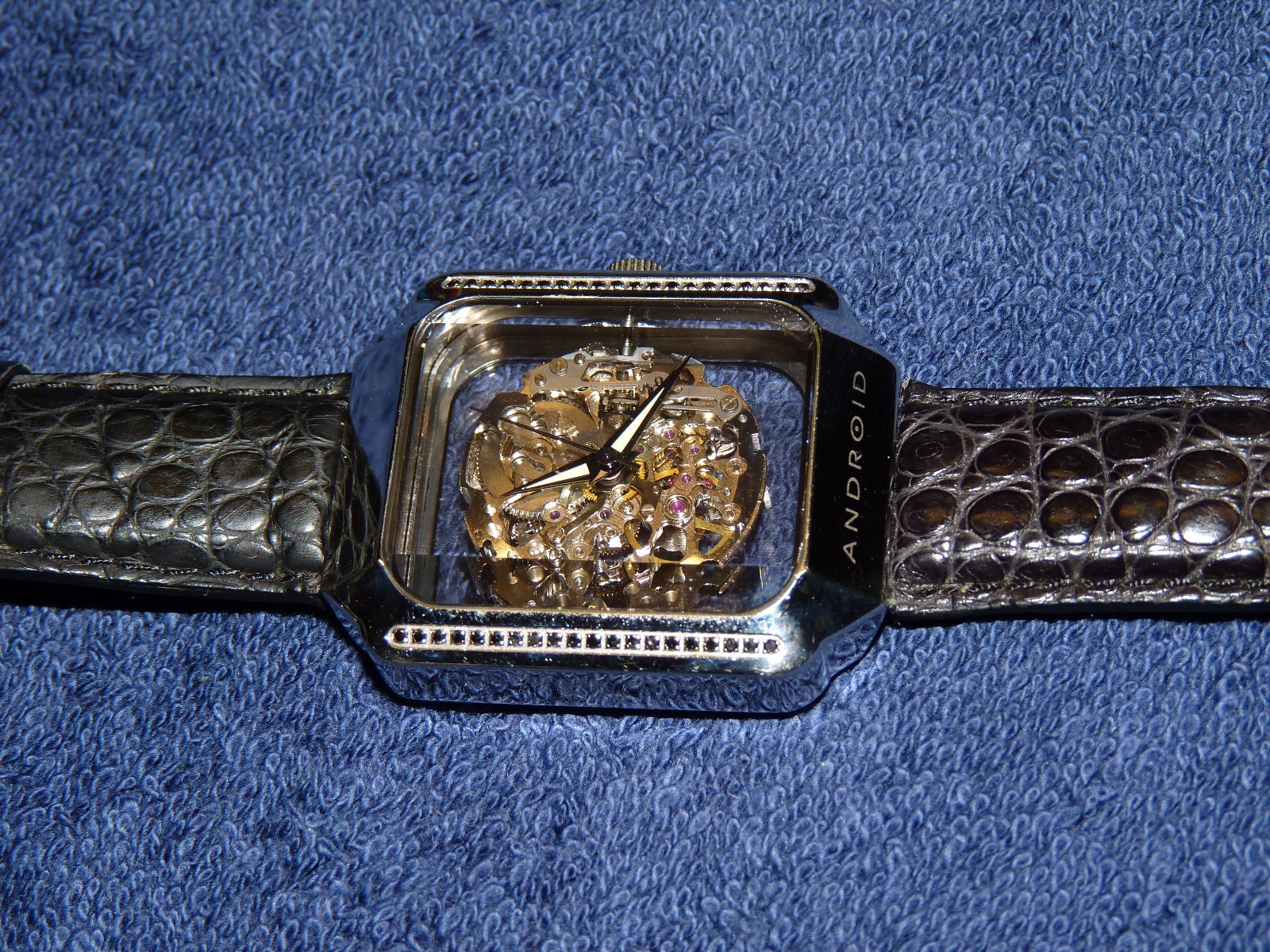 Android Aragon Mystique Automatic Skeleton Men’s Leather Watch Anniversary