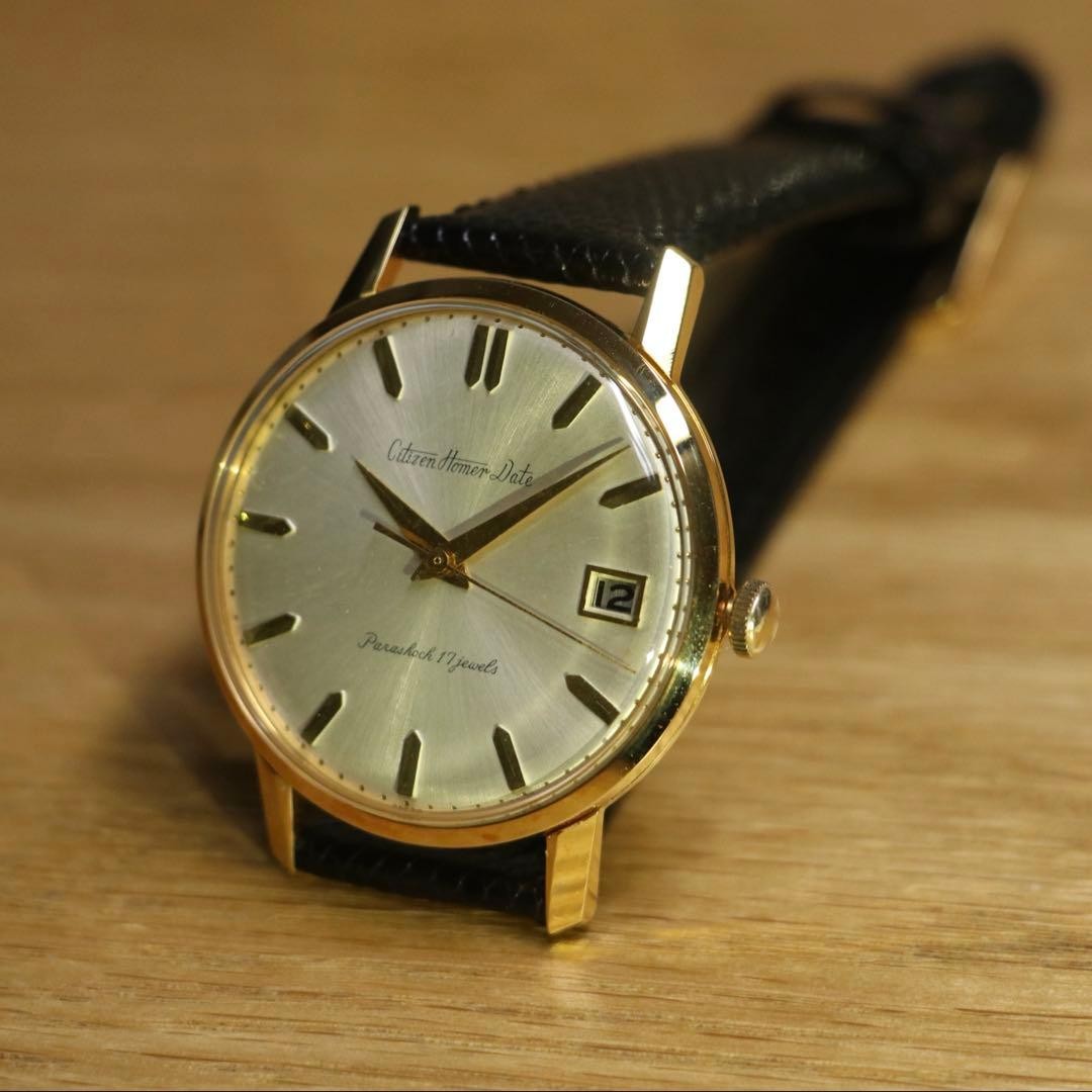 Citizen Homer Date Minute Marker Watch Used 60s-70s