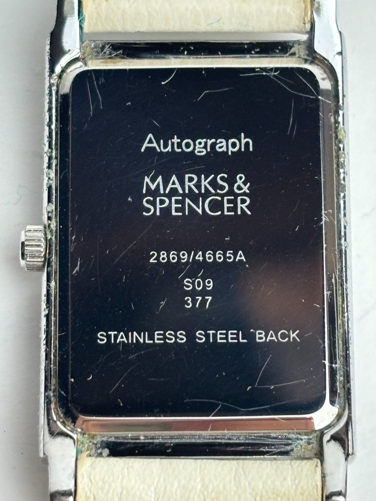Autograph M&S Cream rectangle watch – 2869/4665A