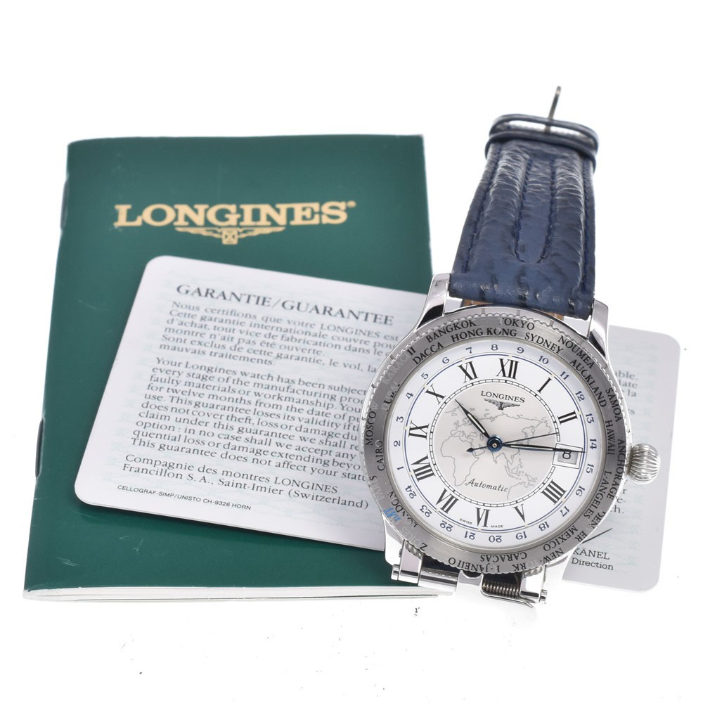 with paper LONGINES Lindbergh Hour Angle L2.610.4 Automatic Men’s Watch M#148711