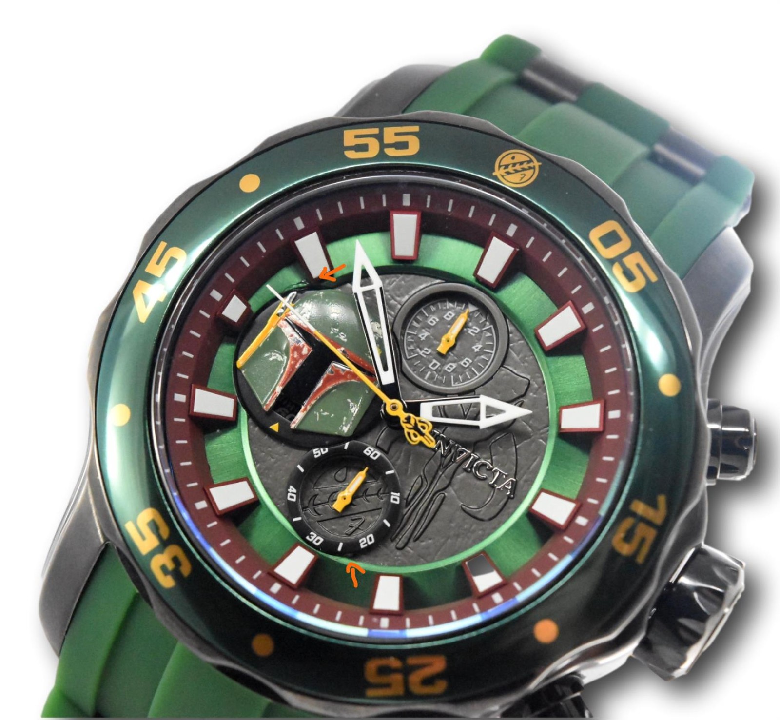 Invicta Star Wars Men’s 48mm Green Boba Fett Limited Ed Chronograph Watch 32527