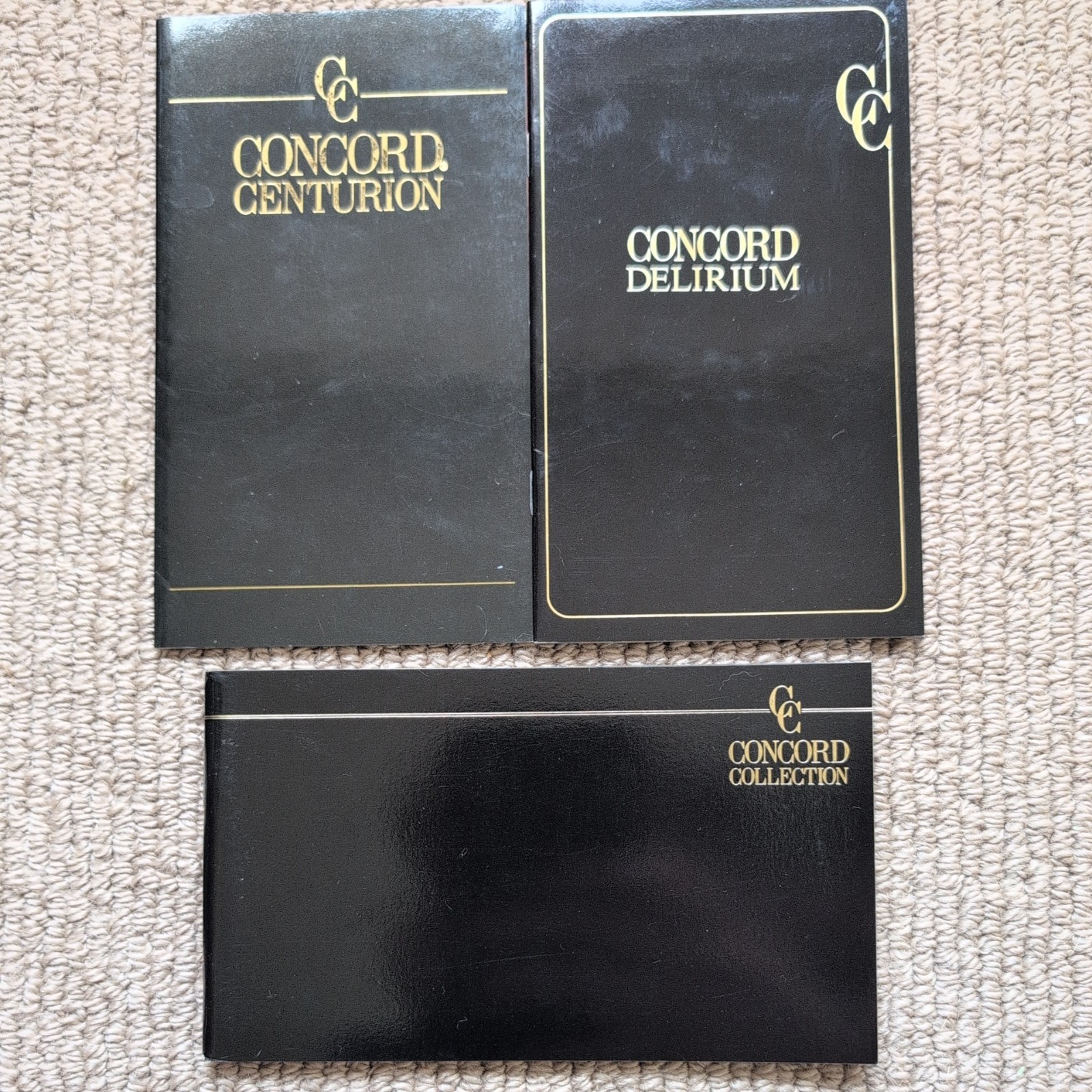 CONCORD WATCH CATALOGS x 3 VINTAGE 1980s Rare