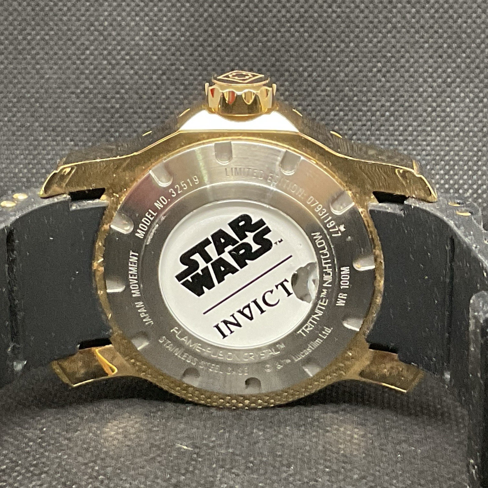 Invicta Star Wars C-3PO Quartz Gold Dial Men’s Watch B24.5 (AS IS)