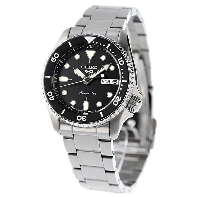 SEIKO SBSA225 Watch 5 Sports SKX Mid-size «Sports Style» Men’s Silver NEW