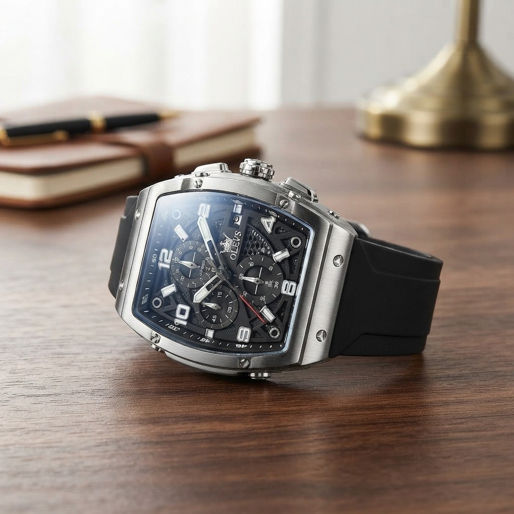 Luxury Men’s Chronograph Watch – Waterproof, Luminous & Stylish | Business Ready