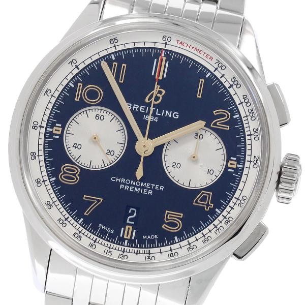 BREITLING PREMIER B01 CHRONOGRAPH 42 NORTON AB0118 42mm SS Black #C18543